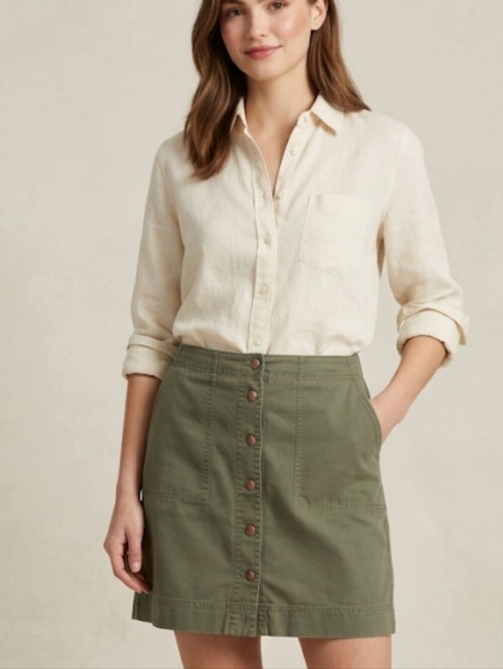 Ralph Lauren Utility Cotton Skirt